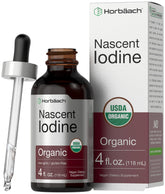 Horbaach Nascent Iodine Drops 4oz bottle front view