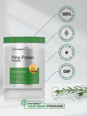 Laboratory tested Horbaach Pine Pollen Powder label