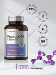 Bottle showing 200 chewable tablets