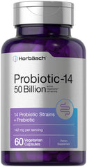 Horbaach Probiotics for Women and Men bottle front label