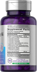 60 probiotic capsules visible in Horbaach bottle