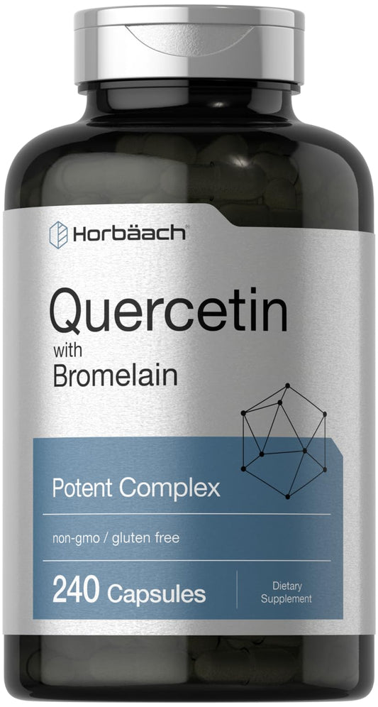 Horbäach Quercetin with Bromelain bottle - 240 capsules