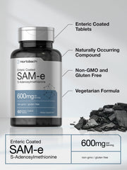 Enteric-coated SAM-e vegetarian tablets for optimal absorption