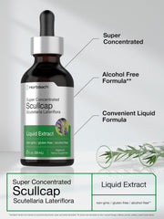 Horbaach Scullcap Herb Tincture bottle label detail