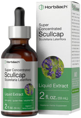 Horbaach Scullcap Herb Tincture bottle - main product image