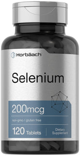 Horbäach Selenium 200 mcg bottle with 120 tablets