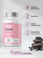 Detail of Horbaach Shilajit for Women label