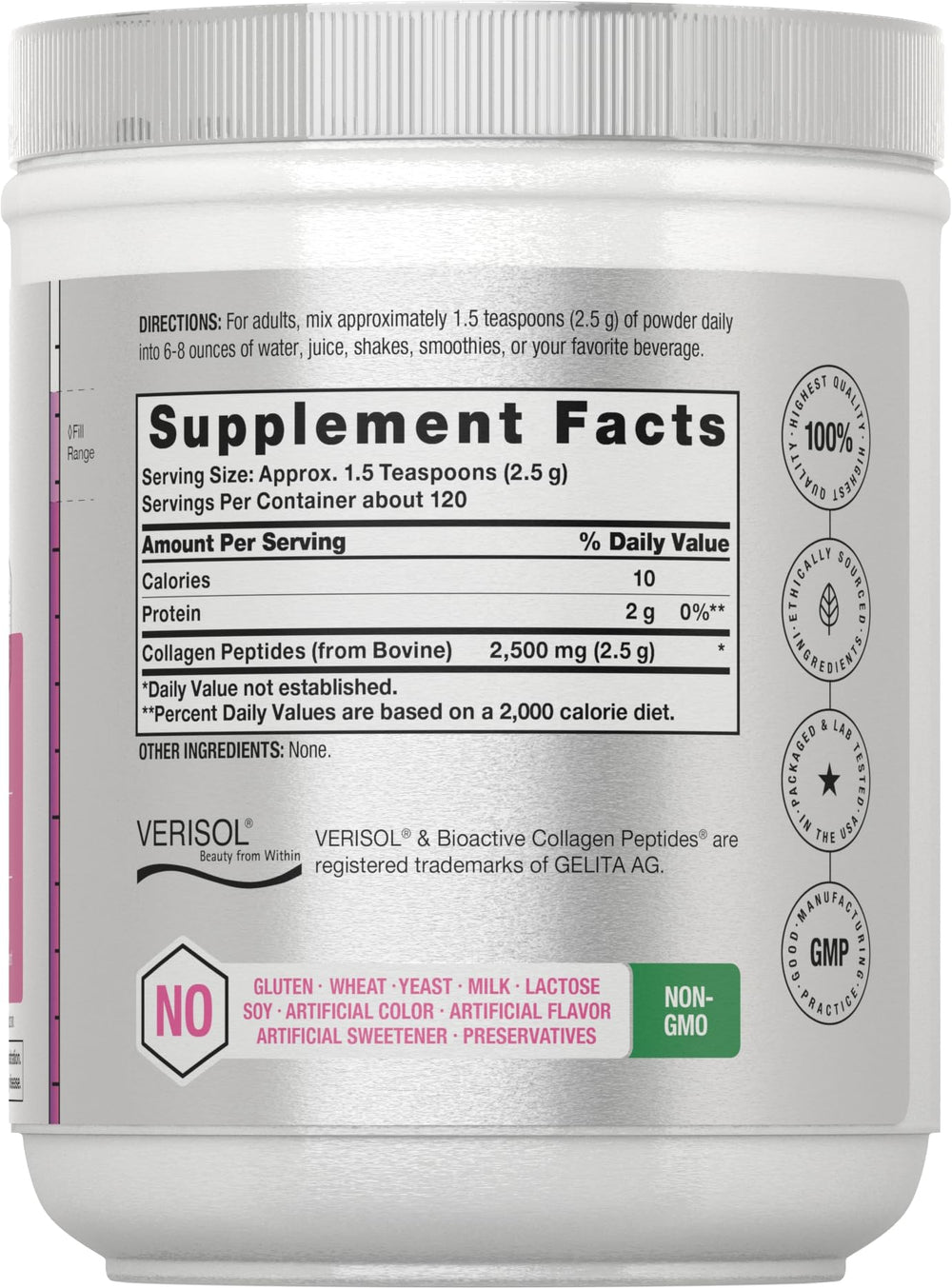 Close-up of Verisol bioactive collagen peptides