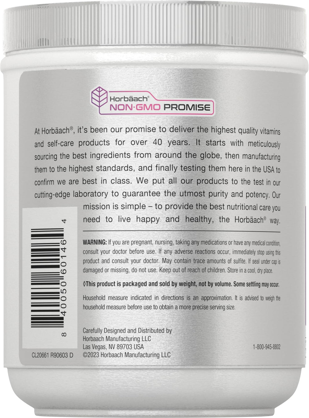 Verisol label on Horbäach product packaging