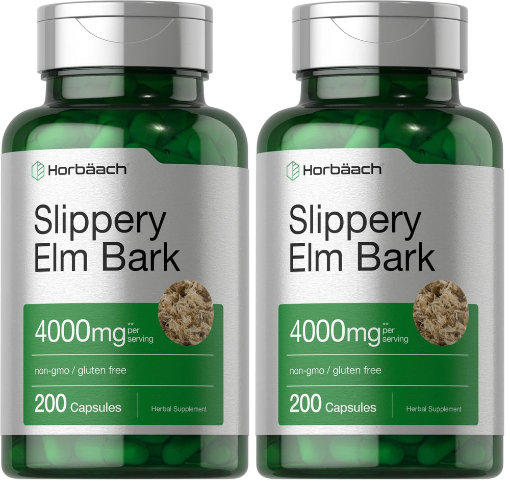 Horbäach Slippery Elm Bark Capsules bottle front