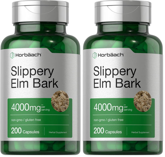 Horbäach Slippery Elm Bark Capsules bottle front