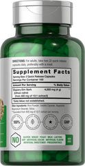 Back view of the Horbaach Slippery Elm Bark Capsules bottle with label details
