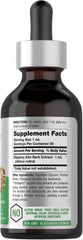 Close-up of Horbaach Slippery Elm Liquid Drops bottle label