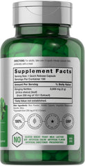 Close-up of 2000 mg Stinging Nettles capsules