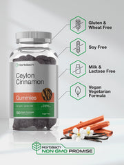 Product box and bottle of Horbäach Cinnamon Gummies