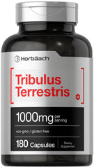 Horbaach Tribulus Terrestris 1000 mg bottle with 180 capsules