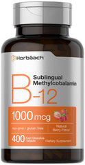 Horbaach Vitamin B12 1000 mcg Sublingual Berry Flavor bottle