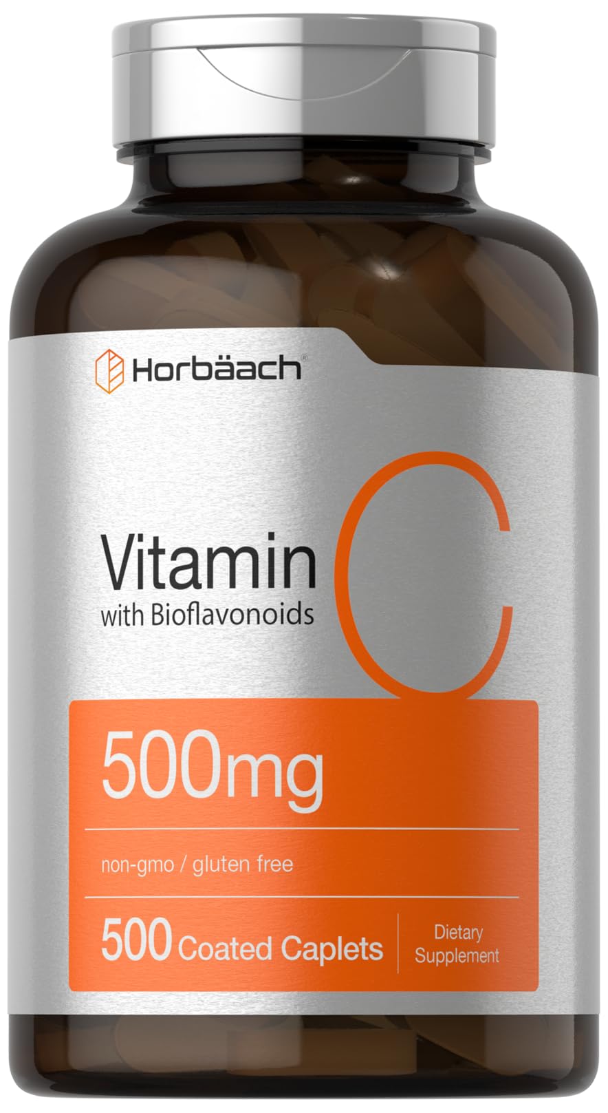 Horbäach Vitamin C 500mg 500 caplets packaging