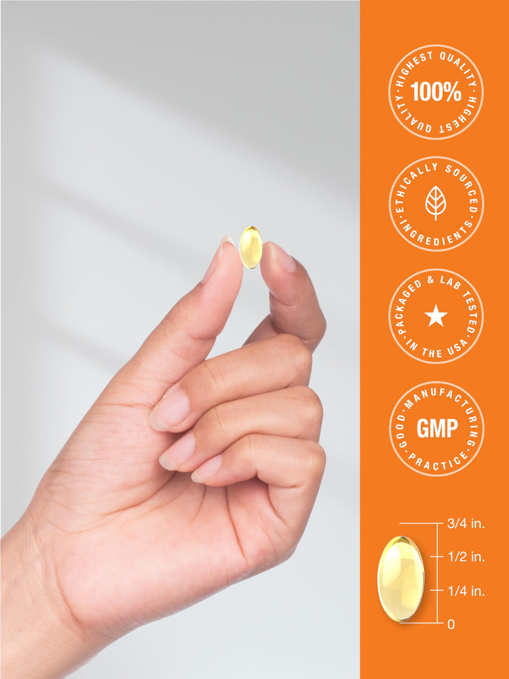 Suggested serving and daily usage for Horbaach Vitamin D3