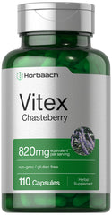 Horbäach Vitex Berry 820mg bottle with 110 capsules