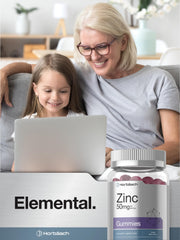 Quality seals and testing information for Horbäach Zinc 50mg gummies