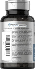 Supplement facts panel showing 500 mg per serving