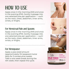 Lightweight, fast-absorbing cream applied to skin for hormone balance