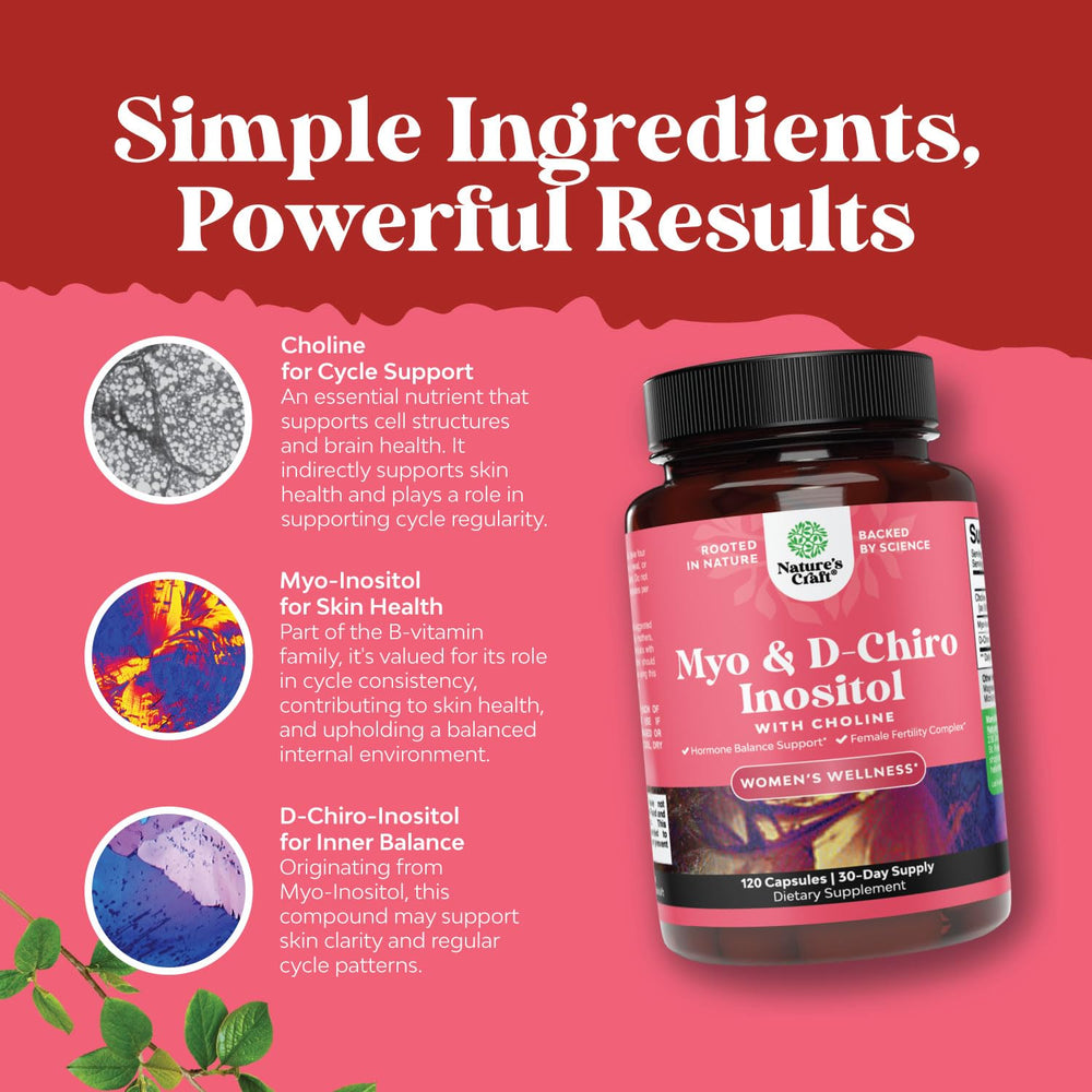 Hormone balance concept for women with supplement imagery