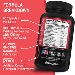 Maca Root and Muira Puama herbal capsules