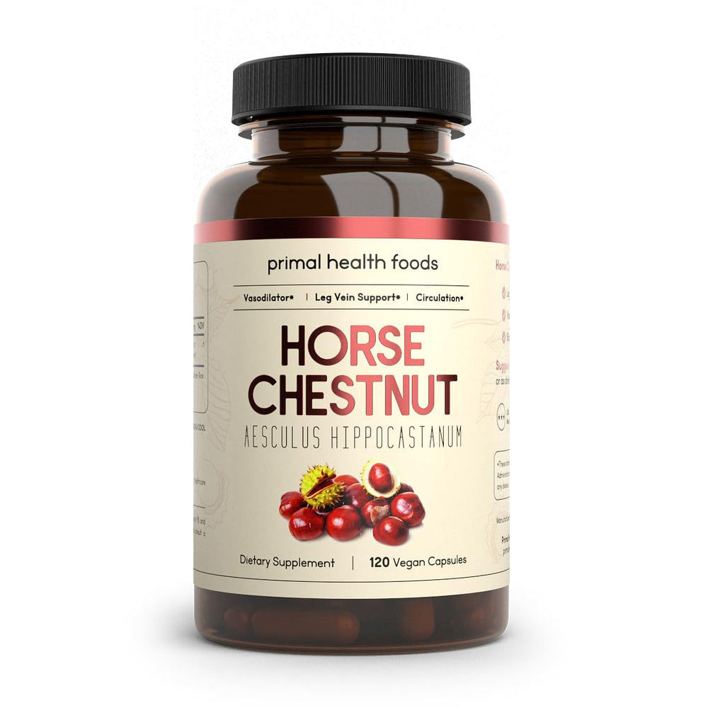 Primal Health Foods Horse Chestnut Extract 500 mg bottle, 120 servings