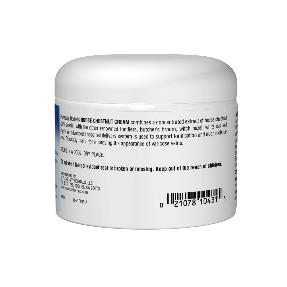 Horse chestnut extract and botanical ingredients label