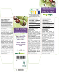 Horse chestnut seed extract drops label showing 1:5 strength