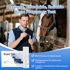 Safe, non-invasive pregnancy test for mares and foals