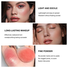 Hosaily cream blush application close-up highlighting creamy texture for smooth makeup