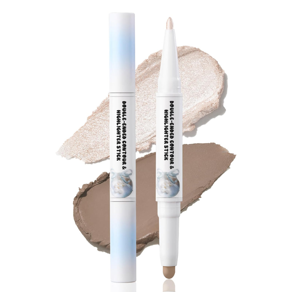 HOSAILY dual-ended contour and champagne highlighter stick for natural definition.