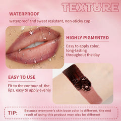 HOSAILY silky-texture lip liner applies smoothly for comfortable daily wear