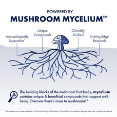 Host Defense Agarikon capsules label close-up highlights organic mycelium