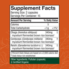 Packaging and bottle label for Host Defense Breathe Capsules