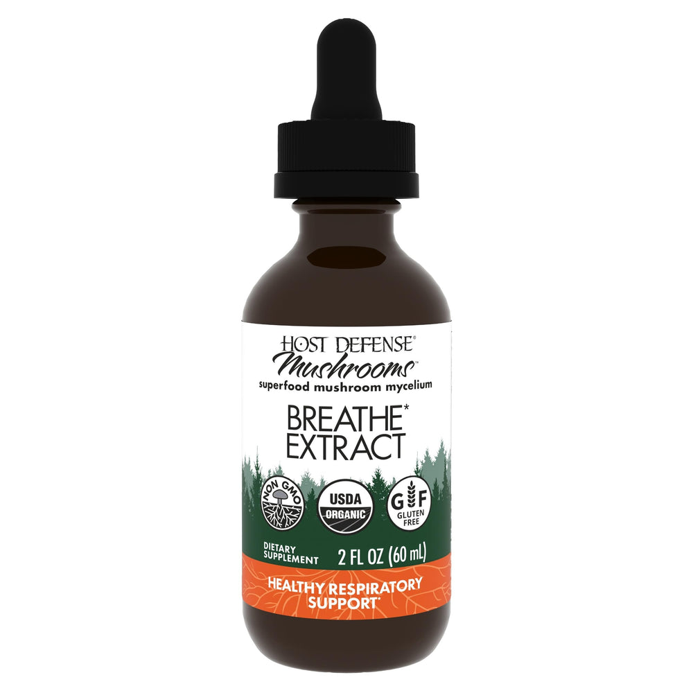 Host Defense Breathe Extract 2 oz bottle front view