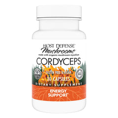 Host Defense Cordyceps Capsules bottle – front view