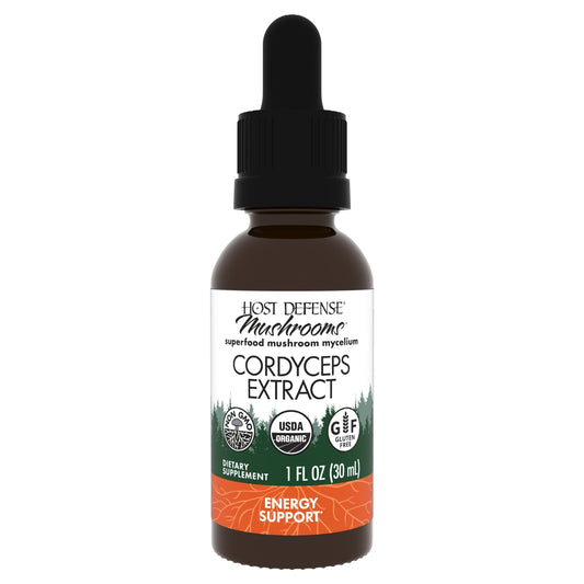 Host Defense Cordyceps Extract bottle, 1 fl oz