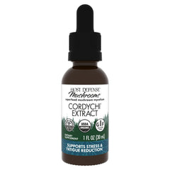 Bottle front view of Host Defense CordyChi Extract