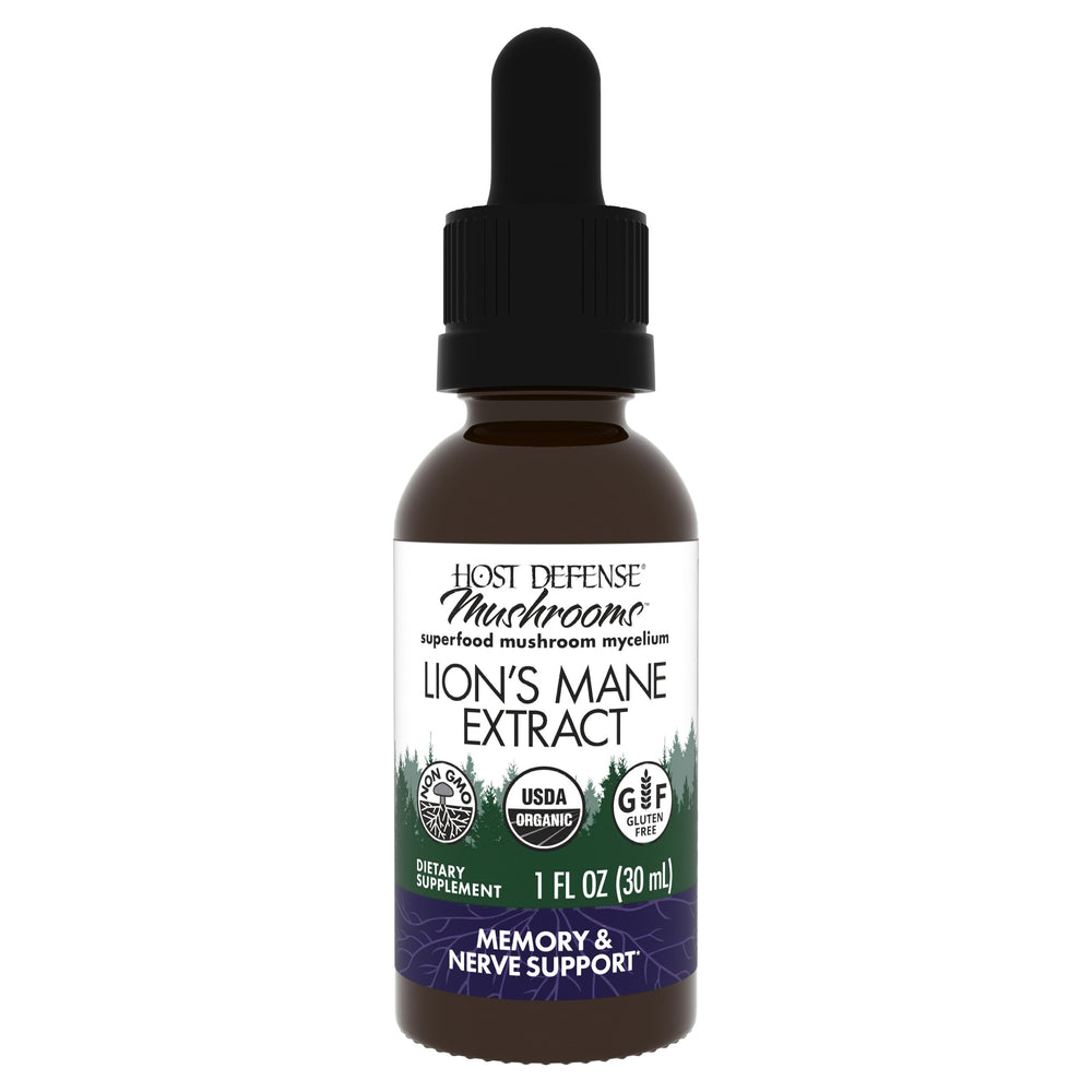 Host Defense Lions Mane extract bottle