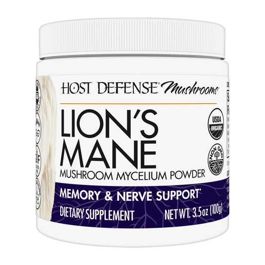Host Defense Lion's Mane Powder bottle – front view