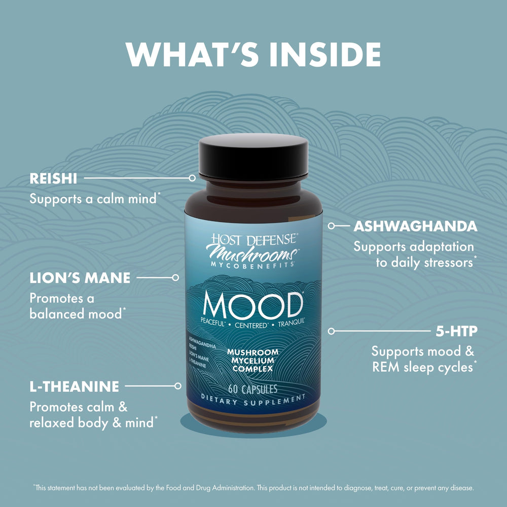 Benefits of Mood Capsules: calm, focus and resilience