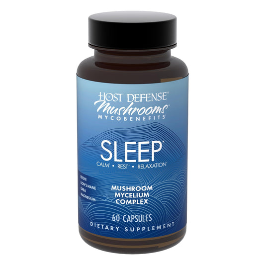 Host Defense MycoBenefits Sleep Capsules bottle with label