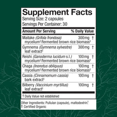 Bottle label showing 60 capsules and 30 servings