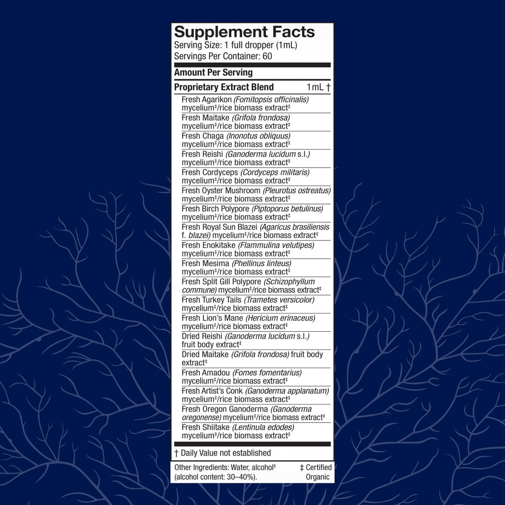 Close-up of Host Defense MyCommunity Extract bottle and label