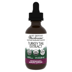 Host Defense Turkey Tail Extract bottle with 2 oz label (60 servings)