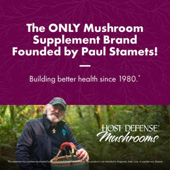 Host Defense logo withTurkey Tail imagery on packaging